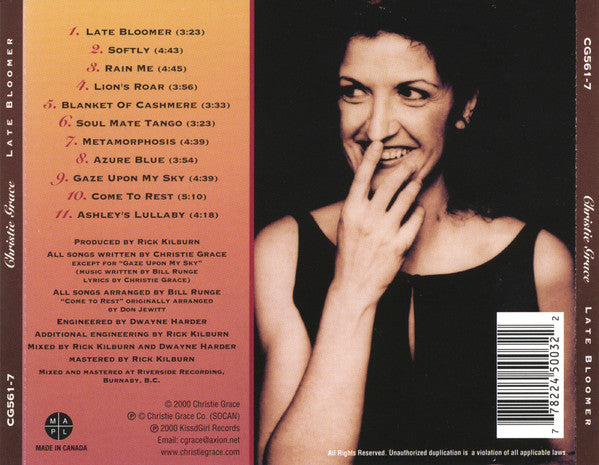 Christie Grace : Late Bloomer (CD, Album)