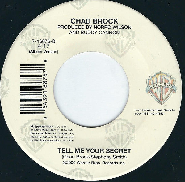 Chad Brock : Yes! (7", Single)