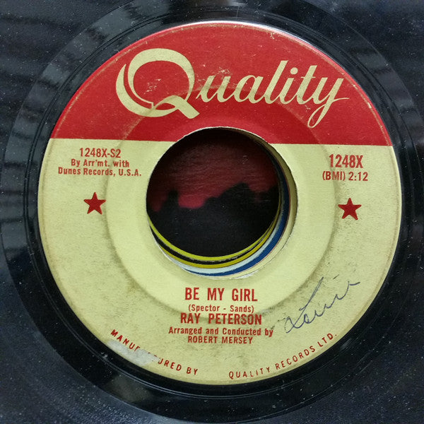 Ray Peterson : Corinna, Corrina  (7", Single)