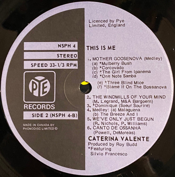 Caterina Valente : This Is Me (LP, Album)