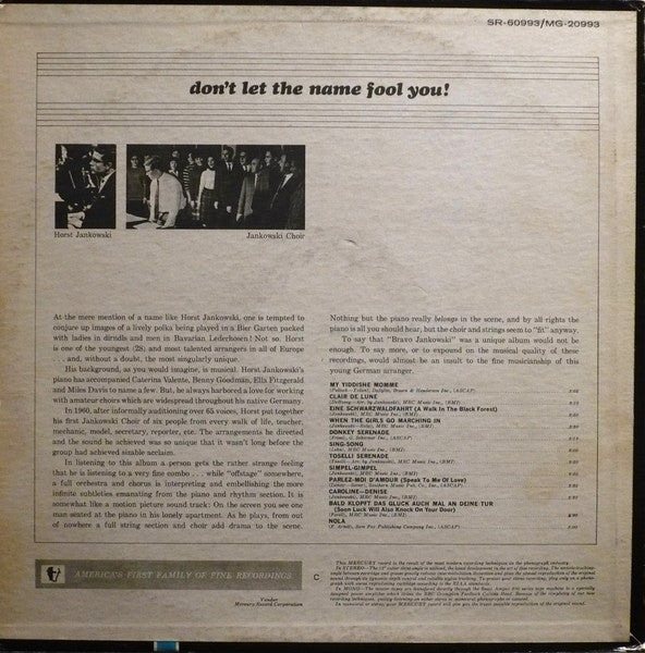 Horst Jankowski : The Genius Of Jankowski! (LP, Album, Mono)