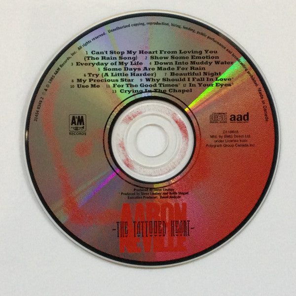 Aaron Neville : The Tattooed Heart (CD, Album, Club)