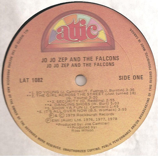 Jo Jo Zep And The Falcons : Jo Jo Zep And The Falcons (LP, Album)