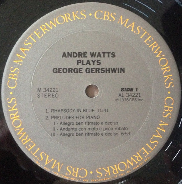 André Watts Plays George Gershwin : Watts By George! (LP, Album)