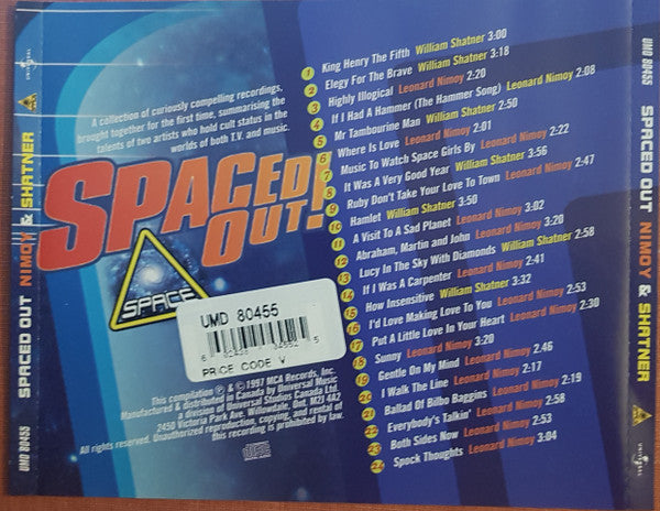Leonard Nimoy & William Shatner : Spaced Out! A Unique Collection Of Songs (CD, Comp)