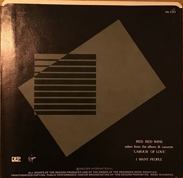 UB40 : Red Red Wine (7", Single)