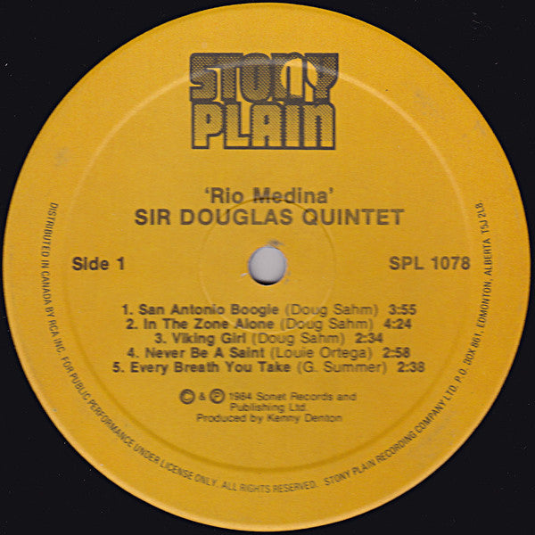 Sir Douglas Quintet : Rio Medina (LP, Album)
