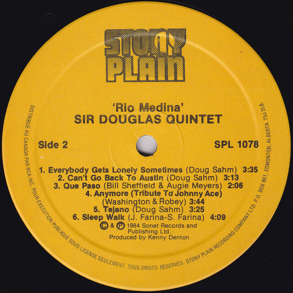 Sir Douglas Quintet : Rio Medina (LP, Album)