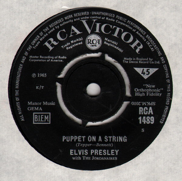 Elvis Presley with The Jordanaires : Tell Me Why (7", Single)