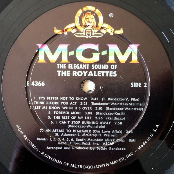 The Royalettes : The Elegant Sound Of The Royalettes (LP, Album, Mono)