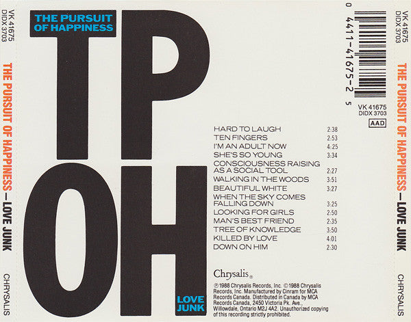 The Pursuit Of Happiness : Love Junk (CD, Album)