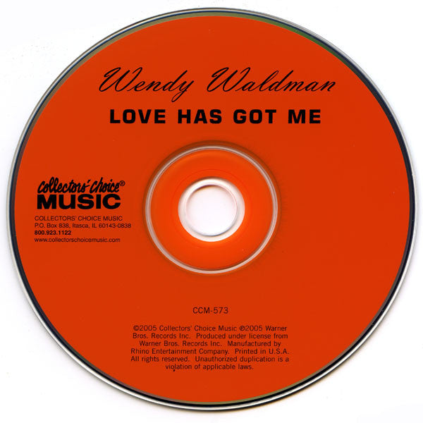 Wendy Waldman : Love Has Got Me (CD, Album, RE)