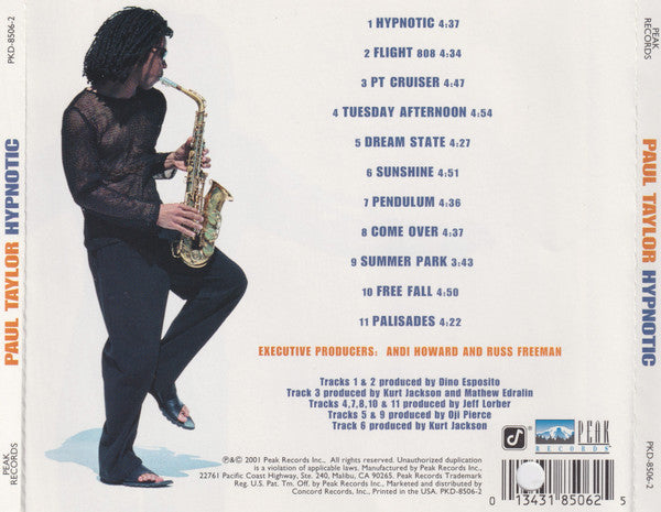 Paul Taylor (36) : Hypnotic  (CD, Album, Promo)