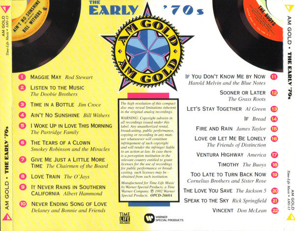 Various : AM Gold (The Early '70s) (CD, Comp)