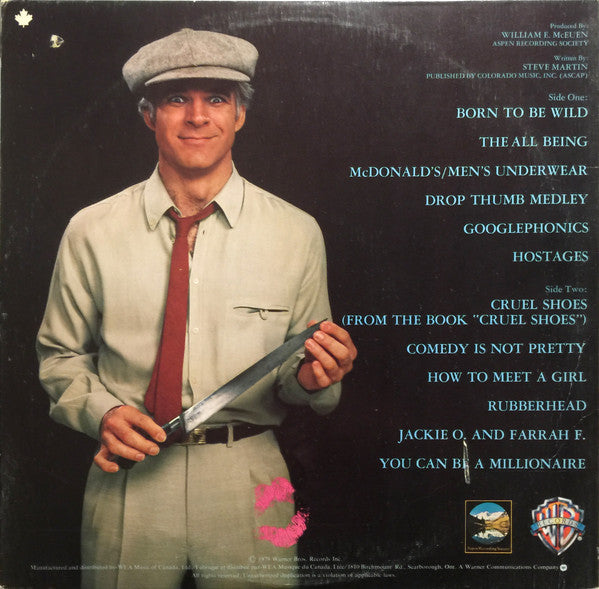 Steve Martin (2) : Comedy Is Not Pretty (LP, Album, Gat)