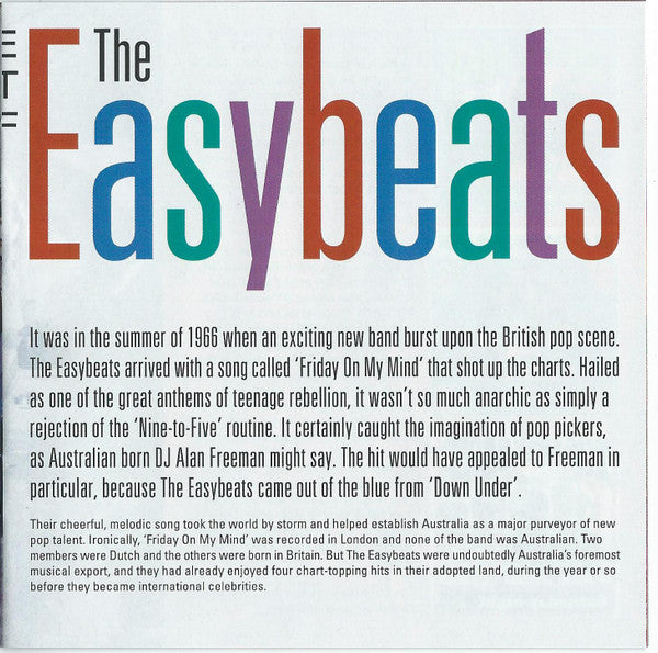 The Easybeats : The Best Of (CD, Comp)