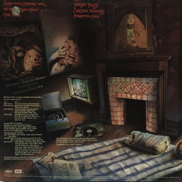 Marillion : Script For A Jester's Tear (LP, Album, Cap)