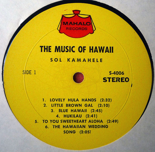 Sol Kamahele*, Diamond Head Beach Boys : The Music Of Hawaii (LP, Mono)