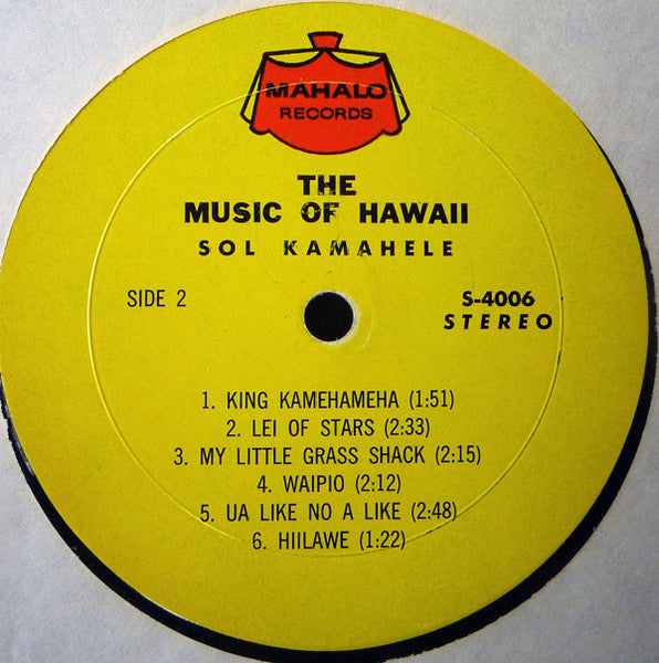 Sol Kamahele*, Diamond Head Beach Boys : The Music Of Hawaii (LP, Mono)