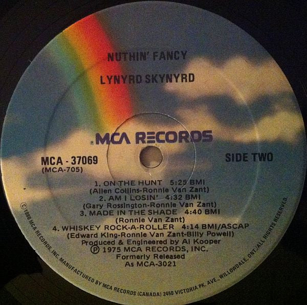 Lynyrd Skynyrd : Nuthin' Fancy (LP, Album, RE)