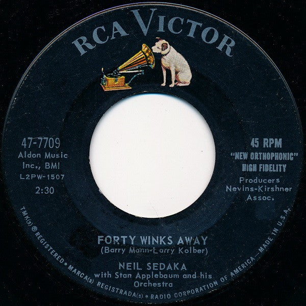 Neil Sedaka With Stan Applebaum And His Orchestra : Stairway To Heaven / Forty Winks Away (7", Single, Roc)