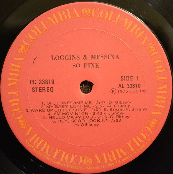 Loggins & Messina* : So Fine (LP, Album)