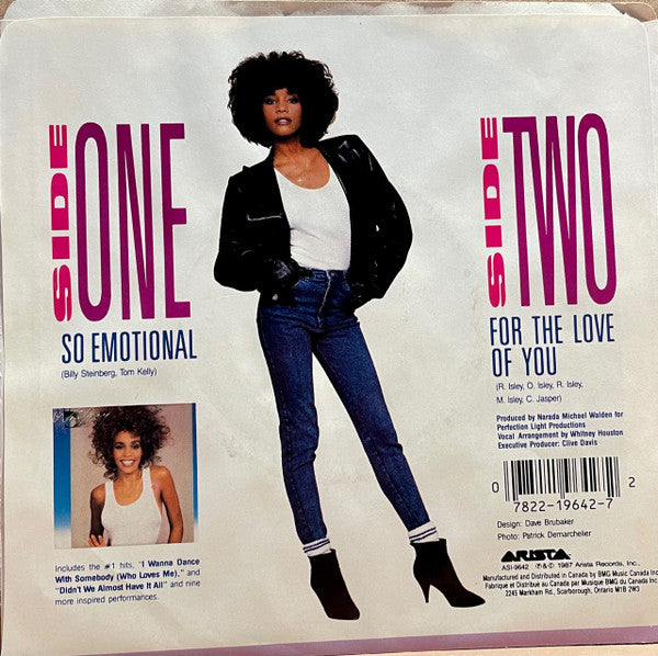 Whitney Houston : So Emotional (7", Single)