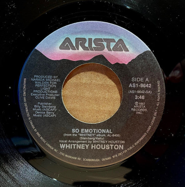 Whitney Houston : So Emotional (7", Single)