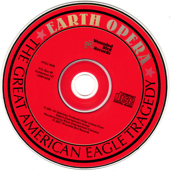 Earth Opera : The Great American Eagle Tragedy (CD, Album, RE)