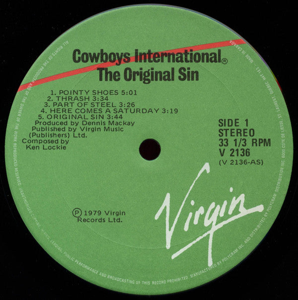 Cowboys International : The Original Sin (LP)
