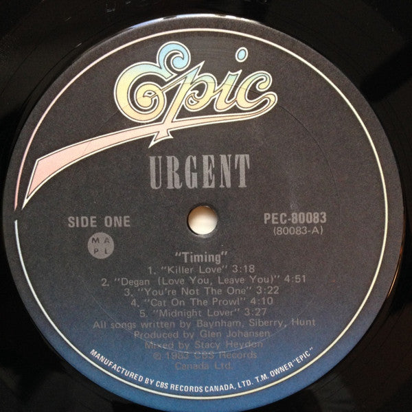 Urgent : Timing (LP, Album)