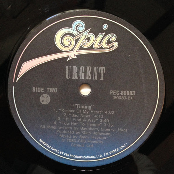 Urgent : Timing (LP, Album)