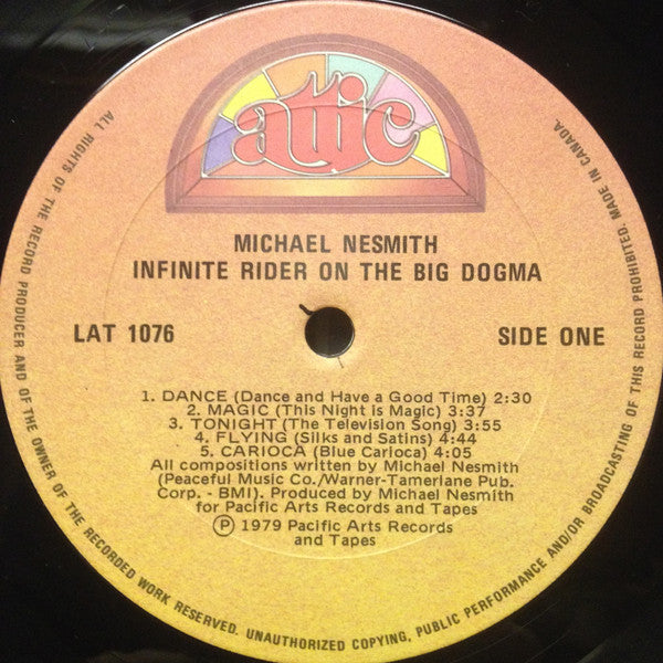 Michael Nesmith : Infinite Rider On The Big Dogma (LP, Album)