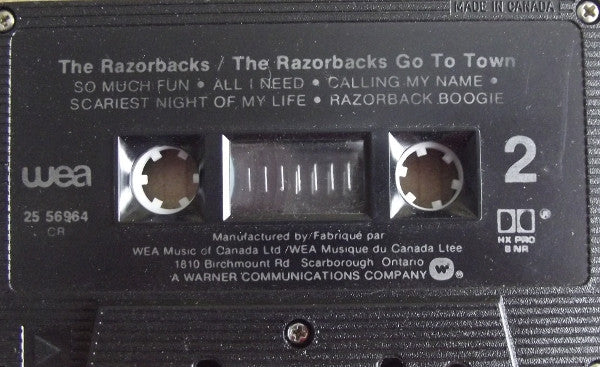 The Razorbacks (2) : Go To Town (Cass, Album)