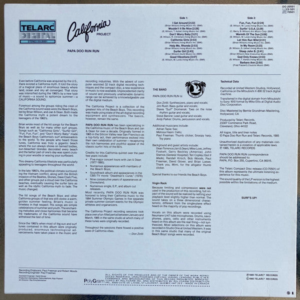 Papa Doo Run Run : California Project (LP)