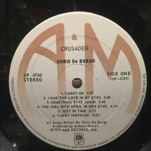 Chris De Burgh : Crusader (LP, Album)