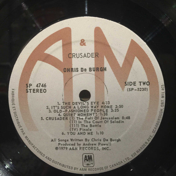 Chris De Burgh : Crusader (LP, Album)