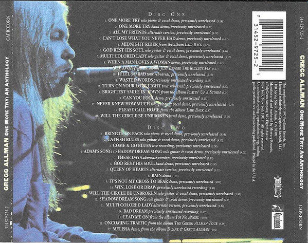 Gregg Allman : One More Try:  An Anthology (2xCD, Comp)