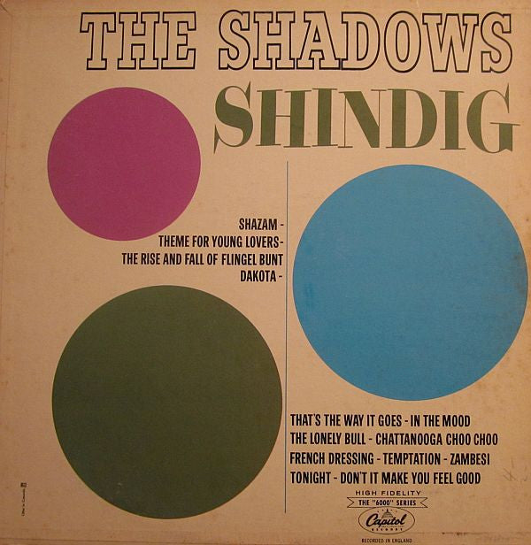 The Shadows : Shindig With The Shadows (LP, Comp, Mono)