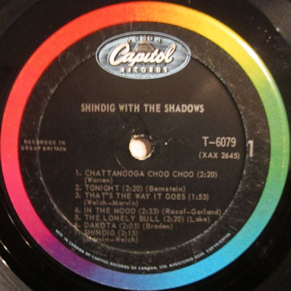 The Shadows : Shindig With The Shadows (LP, Comp, Mono)