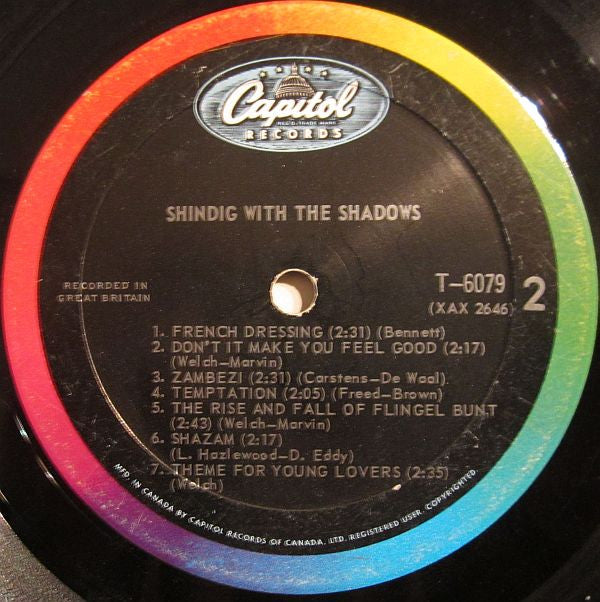 The Shadows : Shindig With The Shadows (LP, Comp, Mono)