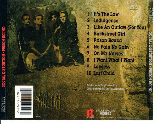 Social Distortion : Prison Bound (CD, Album)