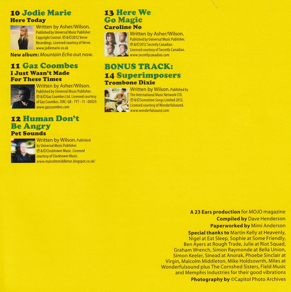 Various : Pet Sounds Revisited (A Tribute To The Beach Boys' Classic 1966 Album) (CD)