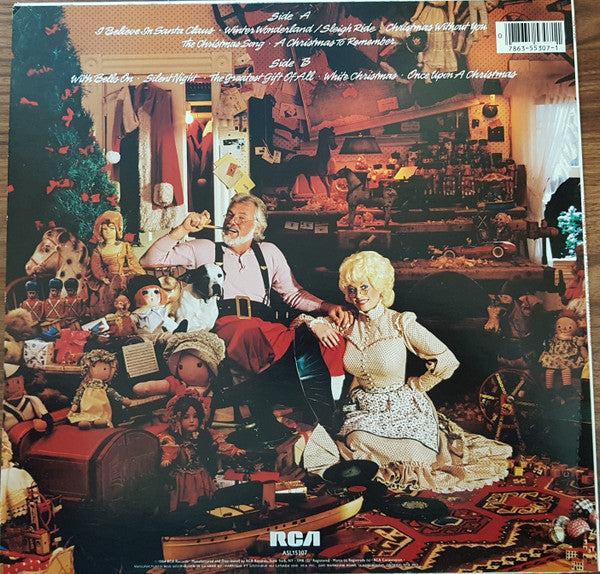 Kenny Rogers & Dolly Parton : Once Upon A Christmas (LP, Album)