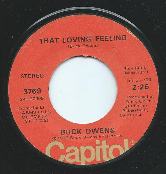 Buck Owens : Big Game Hunter (7", Single)