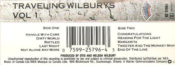 Traveling Wilburys : Volume One (Cass, Album)