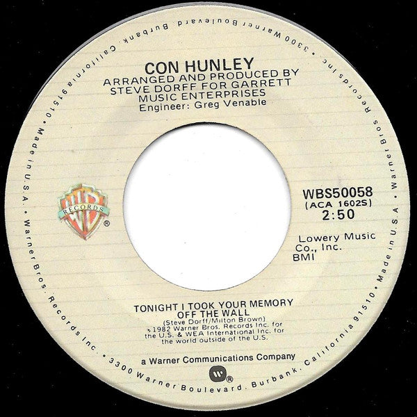 Con Hunley : Oh Girl (7", Spe)
