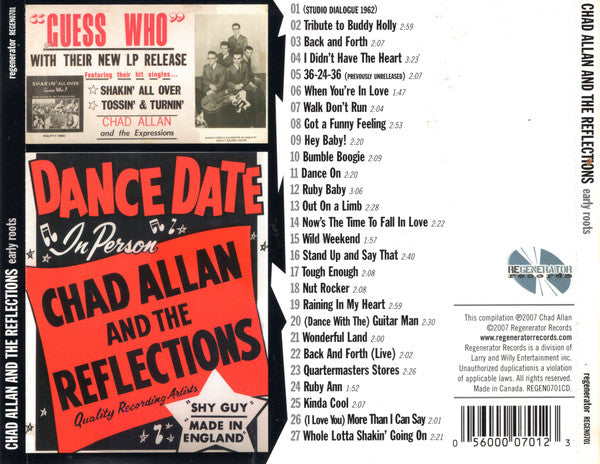Chad Allan And The Reflections : Early Roots (CD, Album)