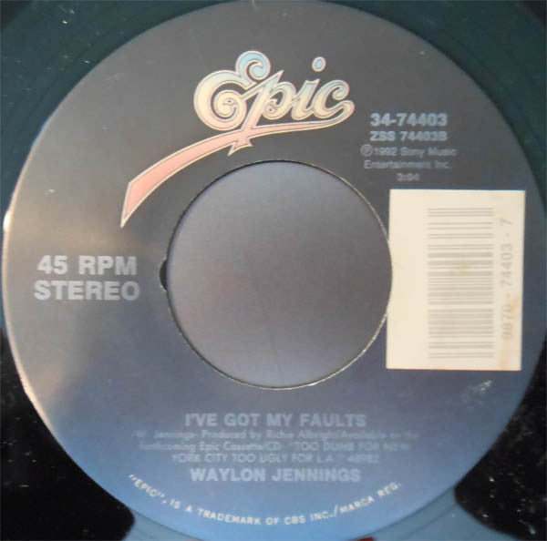 Waylon Jennings : Just Talkin' (7", Single)