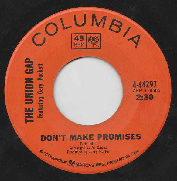 The Union Gap Featuring Gary Puckett* : Woman, Woman / Don't Make Promises (7", Single)